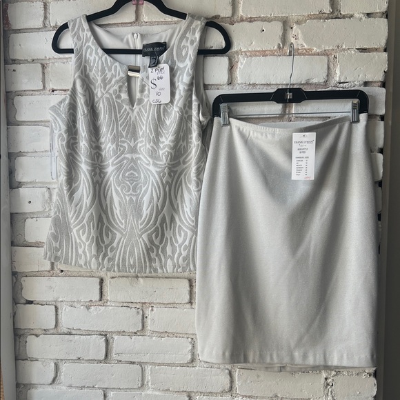 Frank Lyman Design Dresses & Skirts - frank Lyman Silver Skirt Set two piece silver metallic